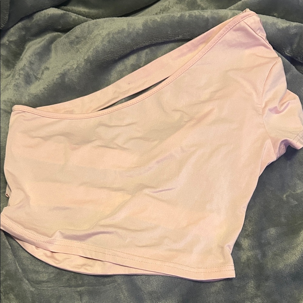 Women's Pink off the shoulder, backless Top